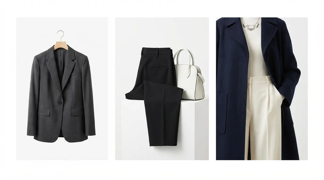 Pantalons, vestes et sacs à main pour femmes